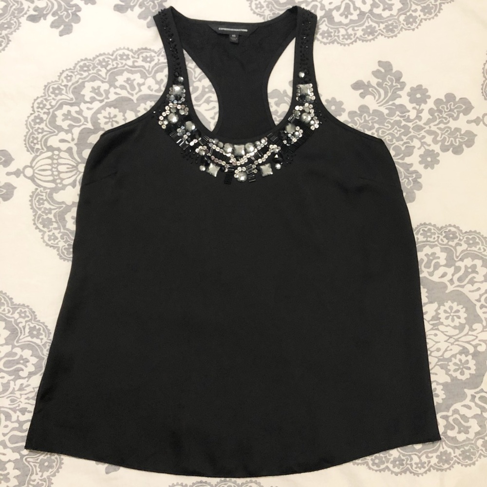 Express black Razorback tank
